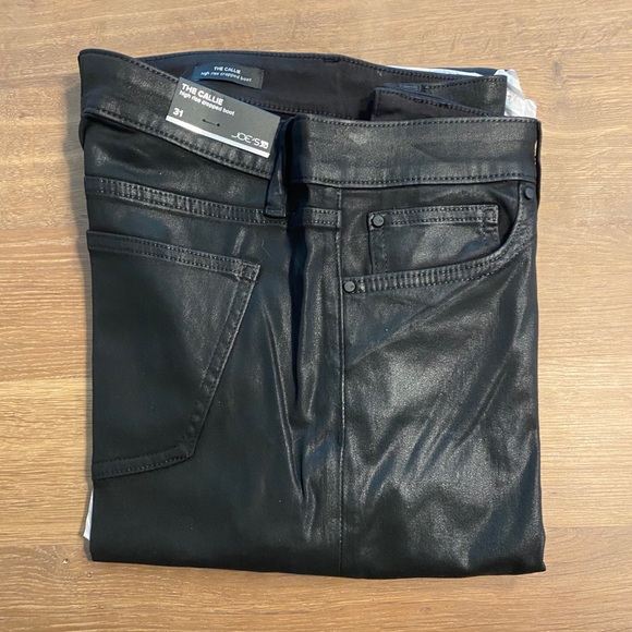 New Joe’s Women’s cropped jeans shiny black - Picture 4 of 9